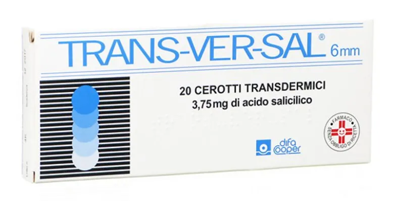 TRANSVERSAL cerotti transdermici 6 mm 3,75 mg acido salicilico 20 pz