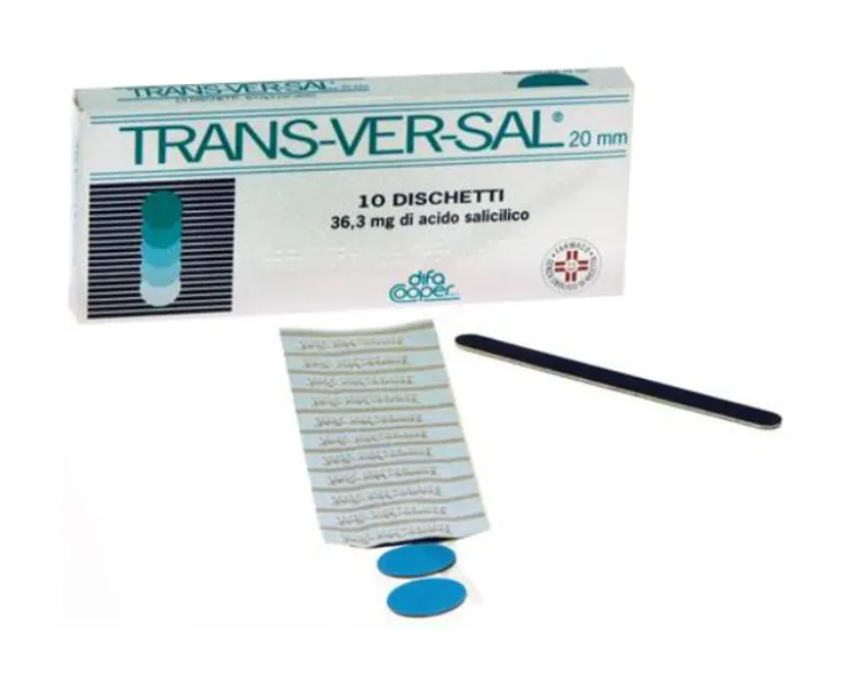 Transversal 20mm 36,3mg di acido salicilico 10 dischetti