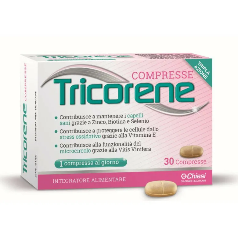 Tricorene per i capelli della donna 30 compresse