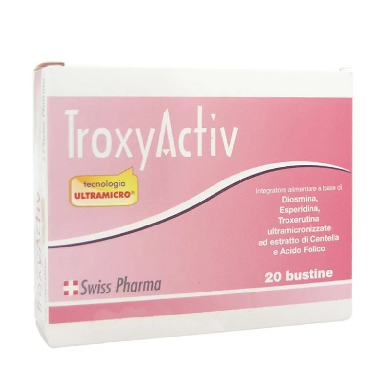Troxyactiv utile al microcircolo e pesantezza delle gambe 20 bustine