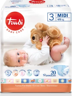 Trudi Baby Care 3 Midi 4/9 kg 20 pannolini