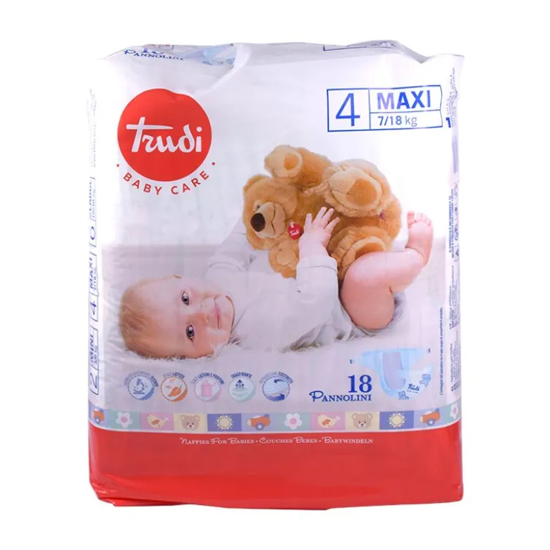 Trudy Baby Care 4 Maxi 7/18 kg 18 pannolini