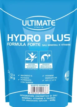Ultimate Hydro Plus gusto Arancia integratore alimentare ricco di vitamine e sali minerali 420g