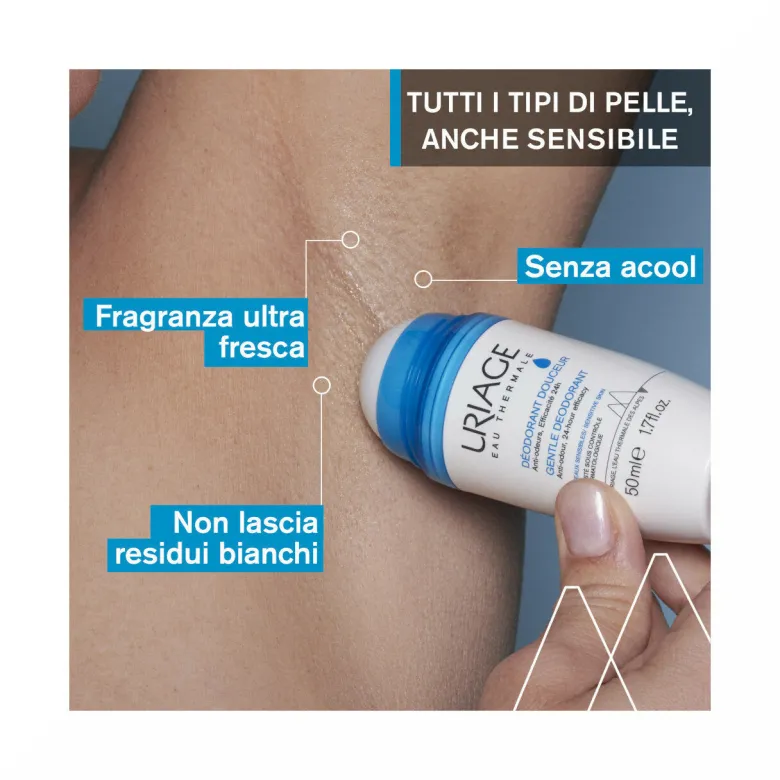 Uriage Deodorant Douceur deodorante per pelli sensibili efficacia 24h 50ml