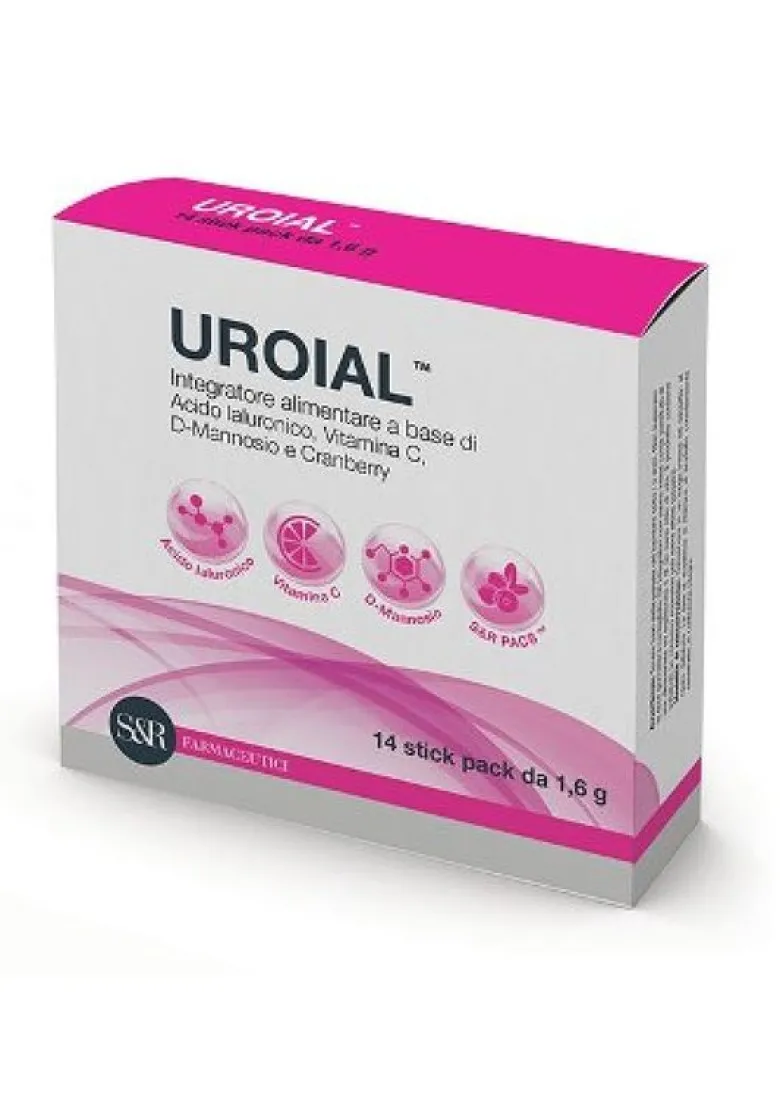 Uroial integratore alimentare drenante e per la prevenzione della cistite 14 bustine