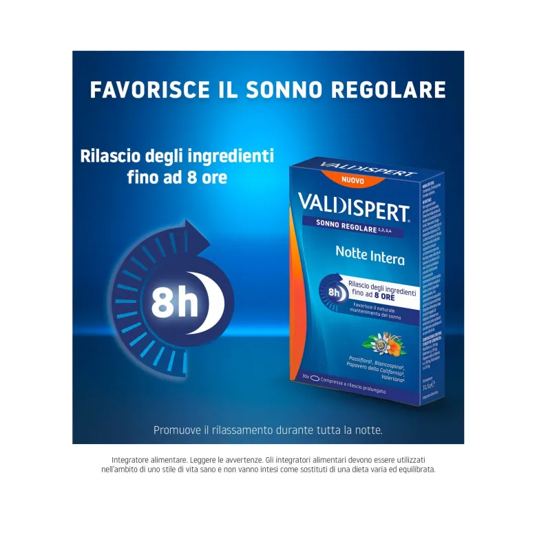 Valdispert Notte Intera 30 Compresse a Lento Rilascio