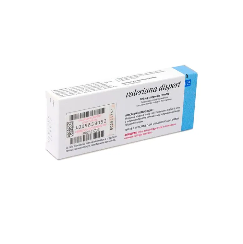 Valeriana Dispert Ipnotico e Sedativo 20 compresse 125mg