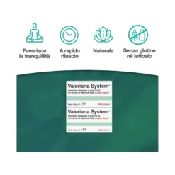 Valeriana System a rapido rilascio per favorire il sonno 60 compresse
