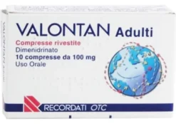 Valontan Adulti 100mg medicinale antiemetico e antinausea 10 compresse rivestite