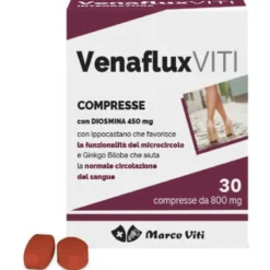 Venaflux Viti Integratore Alimentare Funzionalità del Microcircolo e Circolazione del Sangue 30 comp