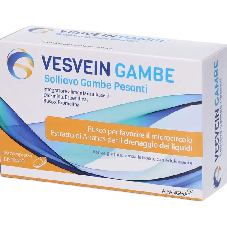 Vesvein Gambe Sollievo Gambe Pesanti 60 Compresse Bistrato
