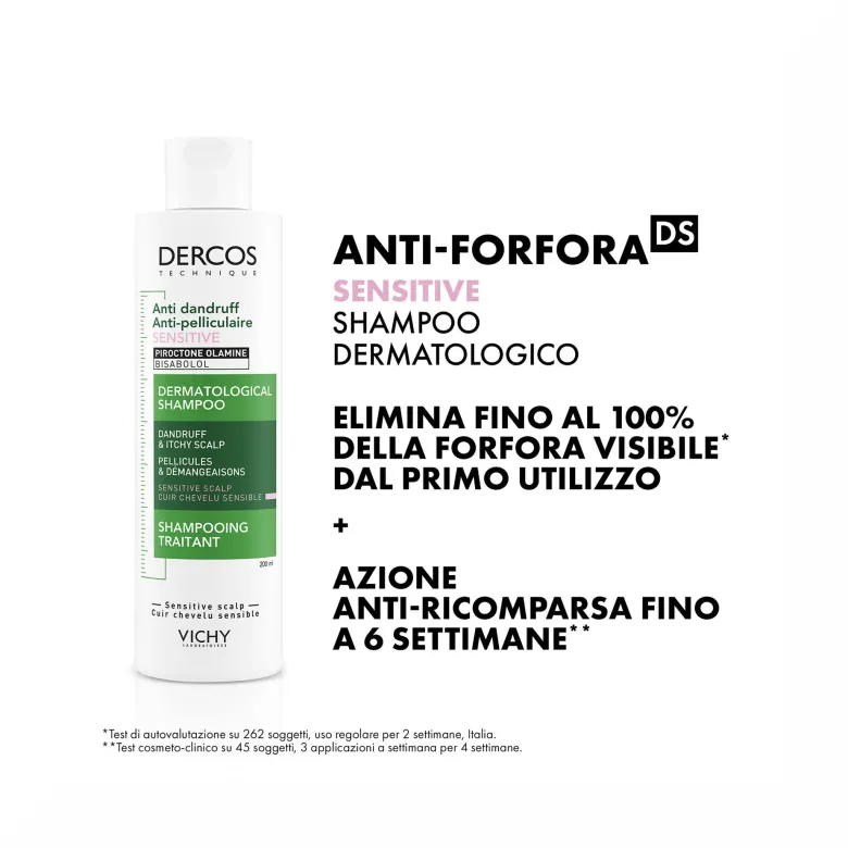 Vichy Dercos shampoo antiforfora capelli sensibili 200 ml