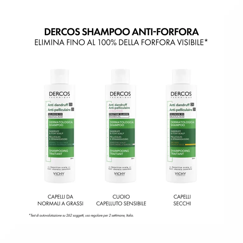 Vichy Dercos shampoo antiforfora capelli sensibili 200 ml