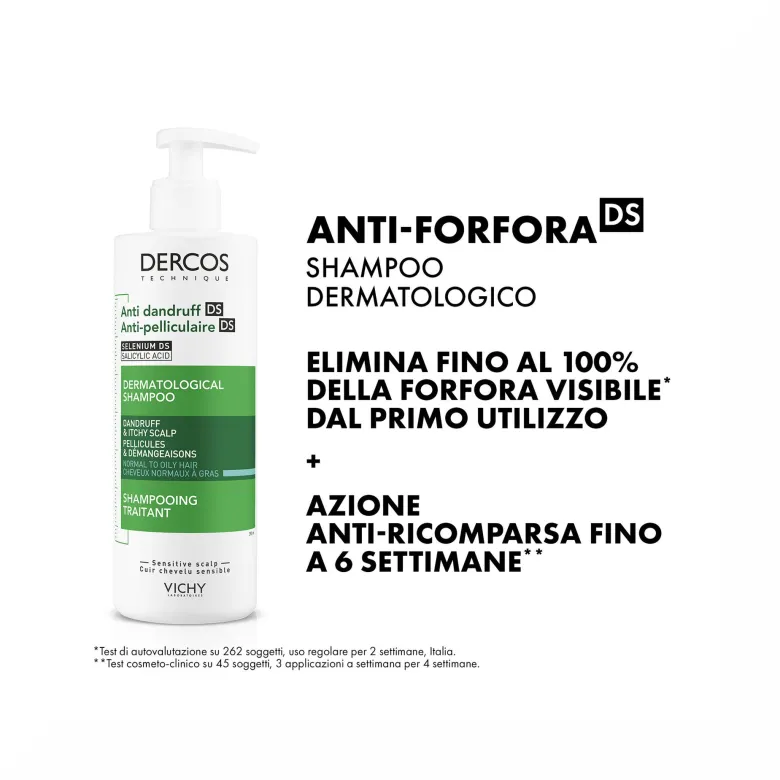 Vichy Dercos Shampoo Antiforfora Capelli Grassi 390 ml