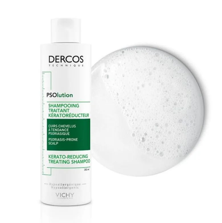 Vichy Dercos Shampoo Psolution Trattamento Cheratoriduttore 200ml