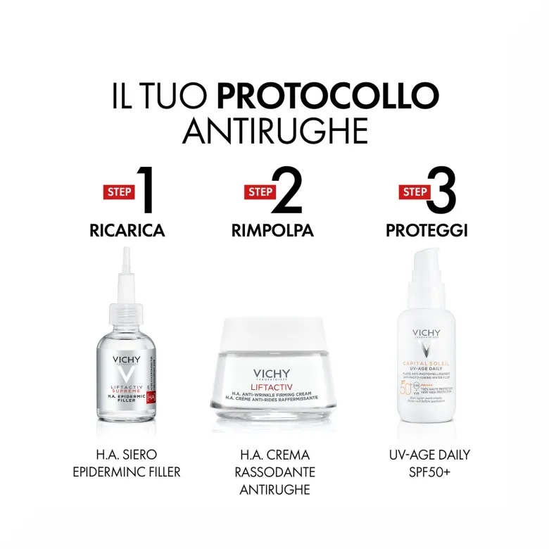 Vichy Liftactiv H.A. Crema Rassodante Anti-rughe per pelle da normale a mista 50 ml