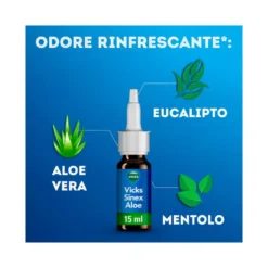 Vicks Sinex Spray Nasale Per Naso Chiuso Con Aloe Vera 15ml