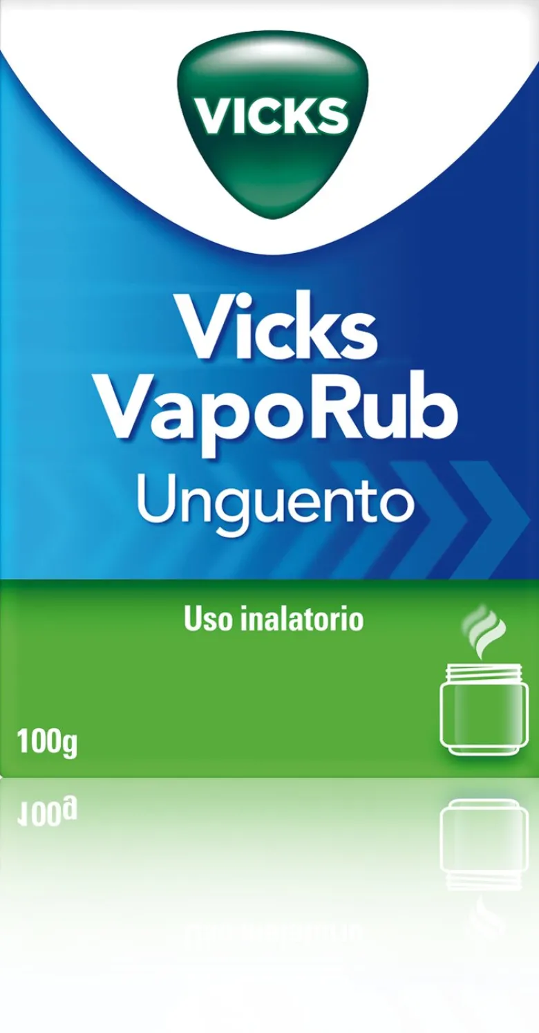 Vicks VapoRub Rimedio Per Raffreddore/Mal Di Gola/Tosse/Naso Chiuso Vasetto 100g