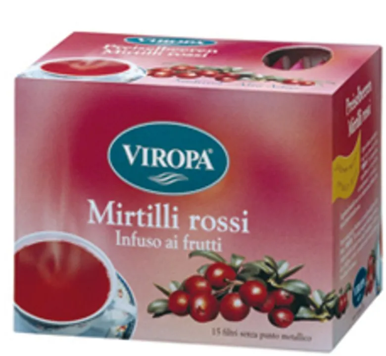 Viropa Mirtilli rossi Infuso ai frutti 15 filtri