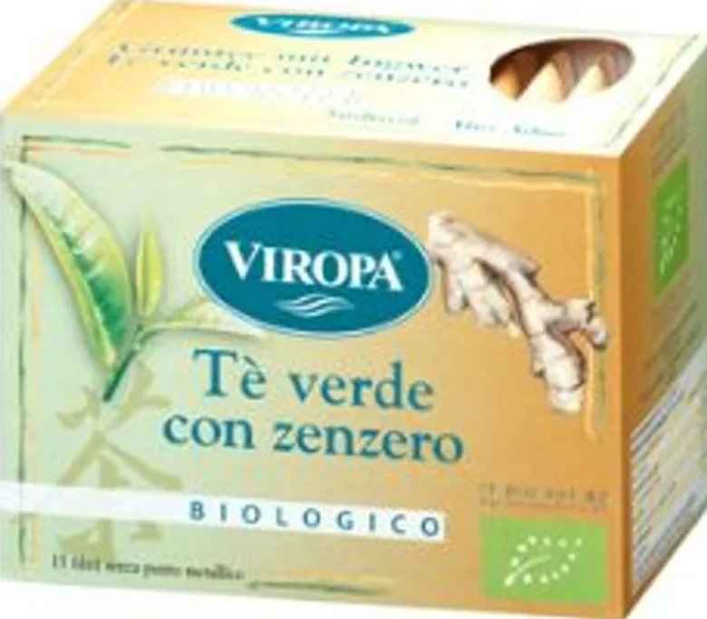 Viropa Tè verde con zenzero biologico 15 filtri