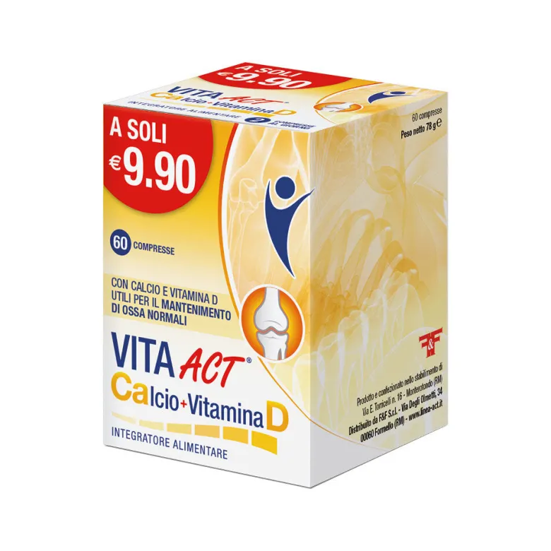 Vita Act Calcio+Vitamina D 60 Compresse