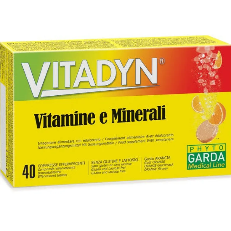 Vitadyn Vitamine e Minerali integratore alimentare 40 compresse effervescenti