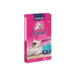 Vitakraft Liquid Snack Gusto Salmone Con Omega 3 Per Gatti Adulti Bustine 6x15g