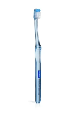 Vitis Medium Access Spazzolino per rimozione placca 1 pezzo colori assortiti+ Dentifricio Gingival 1