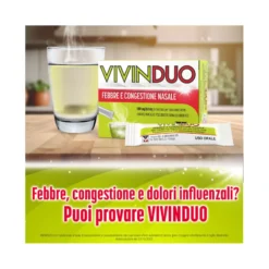 Vivinduo Febbre e Congestione Nasale 500mg + 60mg 10 Bustine