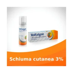 Voltalgan Antinfiammatorio Schiuma Cutanea 3% Diclofenac Distorsioni Strappi Muscolari 50ml
