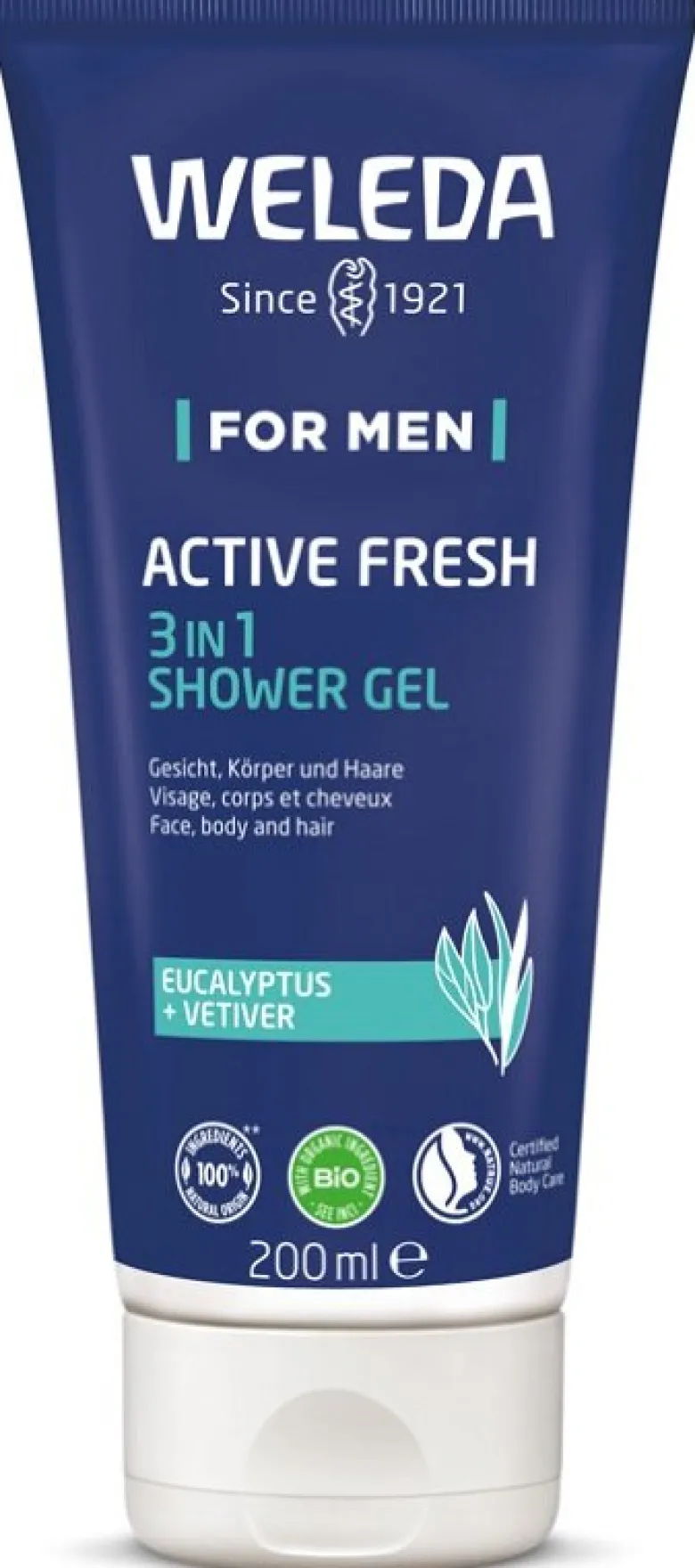 Weleda Doccia For Men Active Fresh 3In1 Doccia Gel 200ml