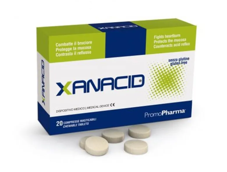 Xanacid integratore alimentare utile per l'apparato gastro-intestinale 20 compresse