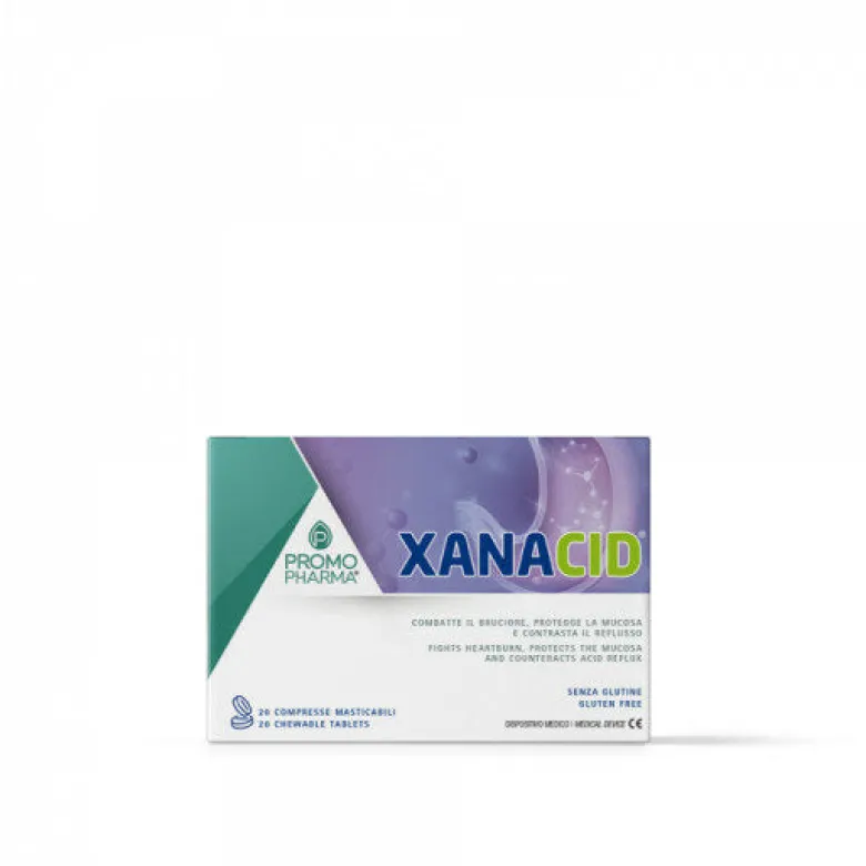 Xanacid integratore alimentare utile per l'apparato gastro-intestinale 20 compresse
