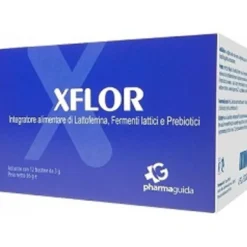XFlor integratore alimentare di Lattoferrina Inulina e fermenti lattici 12 bustine
