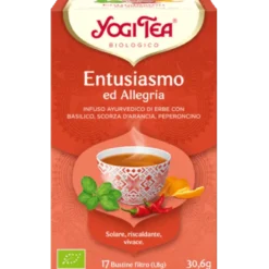 Yogi Tea Entusiasmo ed Allegria infuso ayurvedico bio 17 bustine filtro