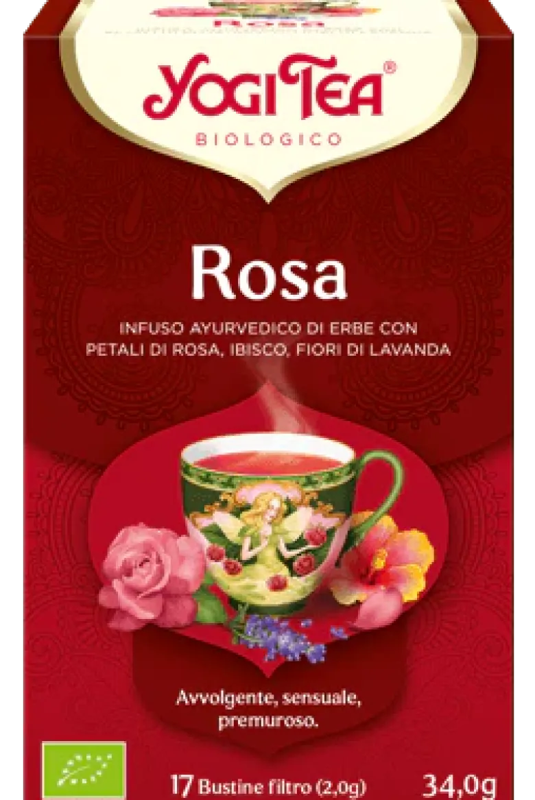 Yogi Tea Rosa infuso ayurvedico bio 17 bustine filtro