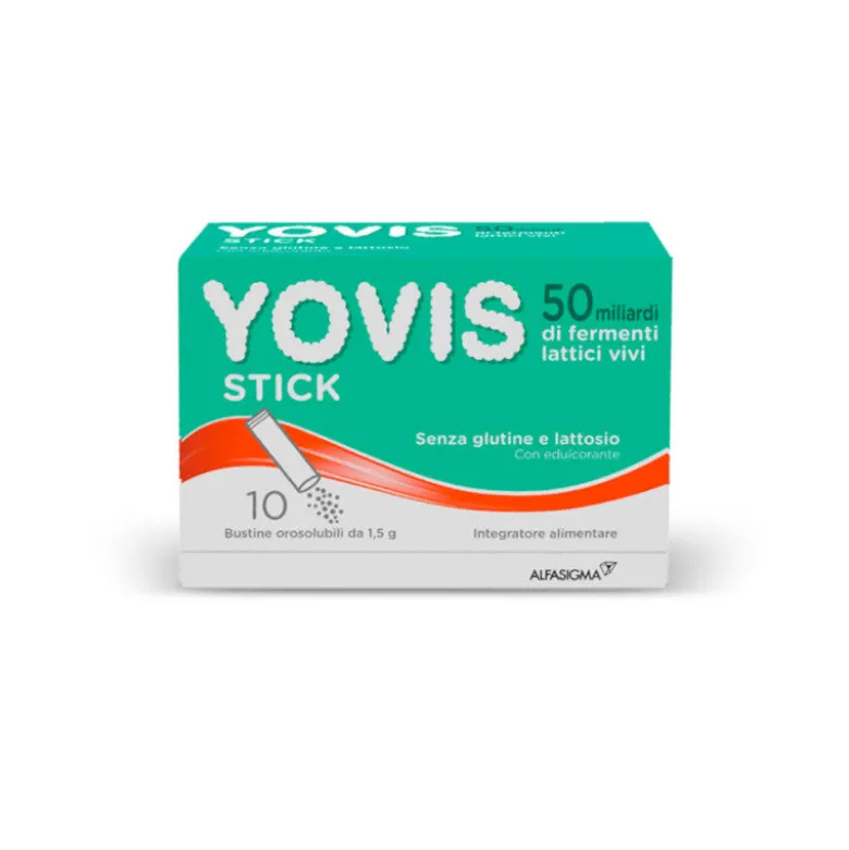 Yovis stick miliardi di fermenti per favorire l’equilibrio della flora batterica intestinale alterat