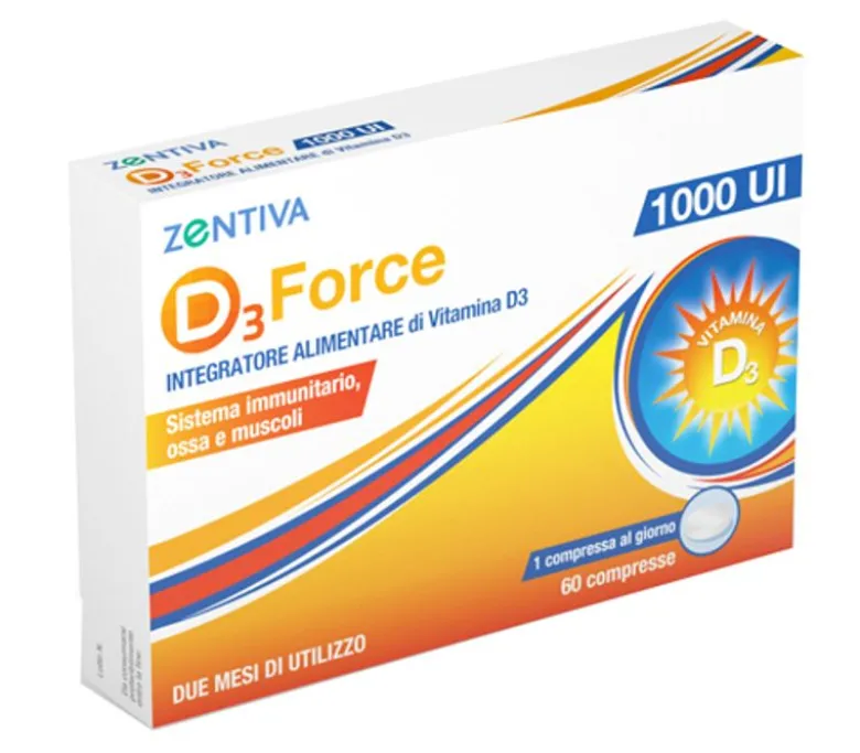 Zentiva D3 Force integratore alimentare di Vitamina D3 60 compresse