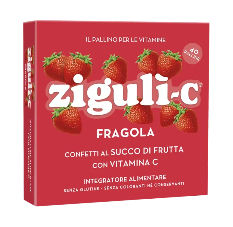 Zigulì-C Fragola integratore di Vitamina C 40 palline