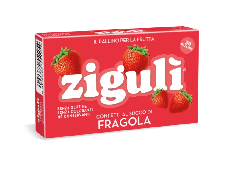 Zigulì confetti al succo di fragola 36 palline