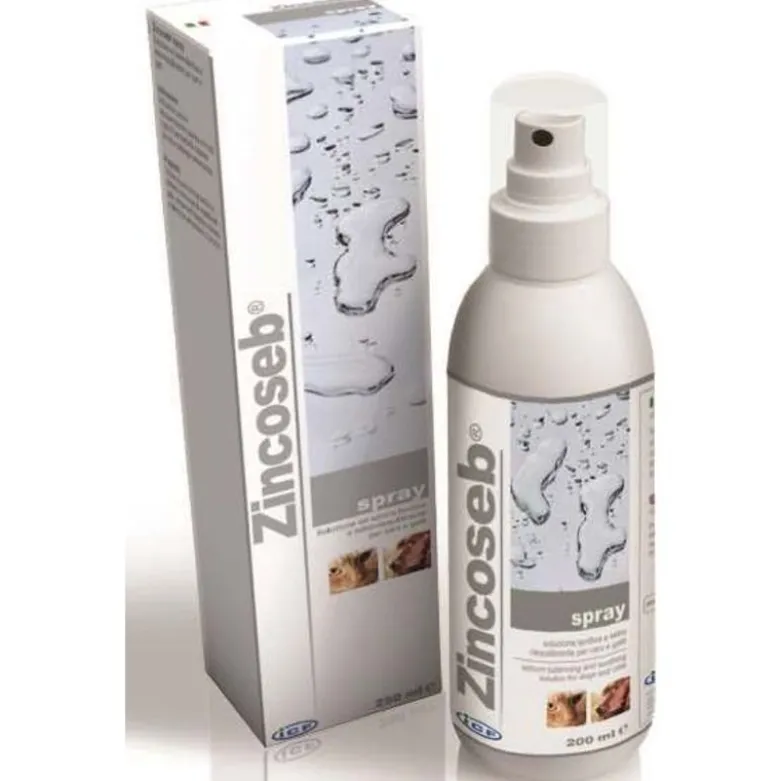Zincoseb lozione seboequilibrante per cani e gatti spray 200ml