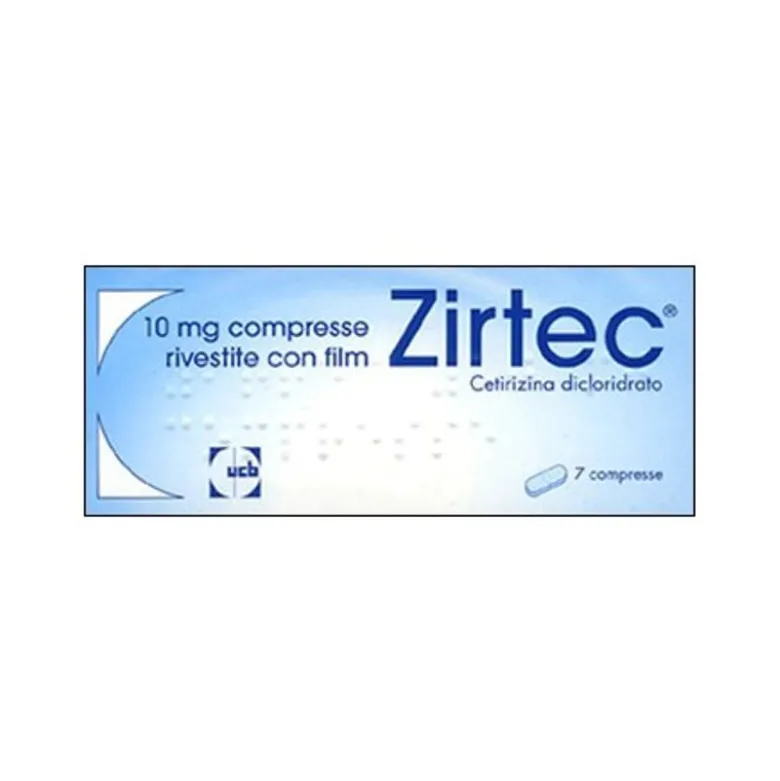 Zirtec Antistaminico Rinite Allergica Stagionale 10 Mg 7 Compresse Rivestite Con Film