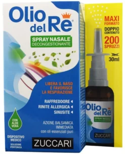 Zuccari Olio del Re Spray Nasale Decongestionante con aloe vera 30ml