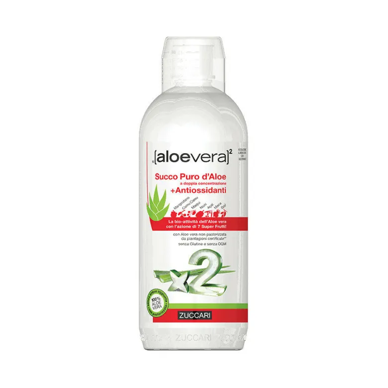 Zuccari succo puro d'aloe + antiossidanti 1000ml
