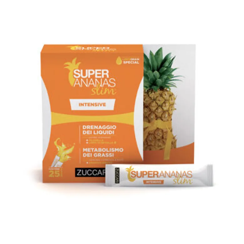 Zuccari Super Ananas Slim Intense integratore alimentare drenaggio dei liquidi corporei 25 bustine
