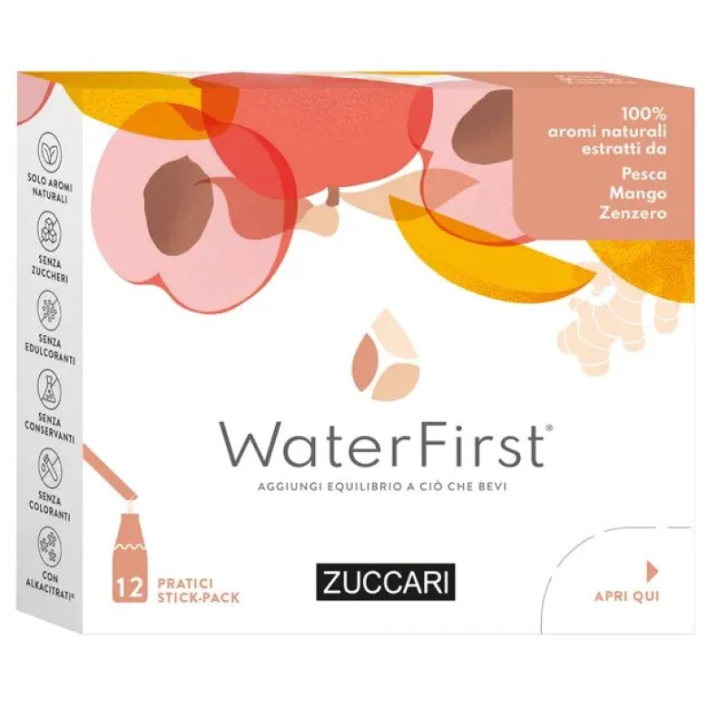 Zuccari WaterFirst Pesca Mango Zenzero 12 Stick