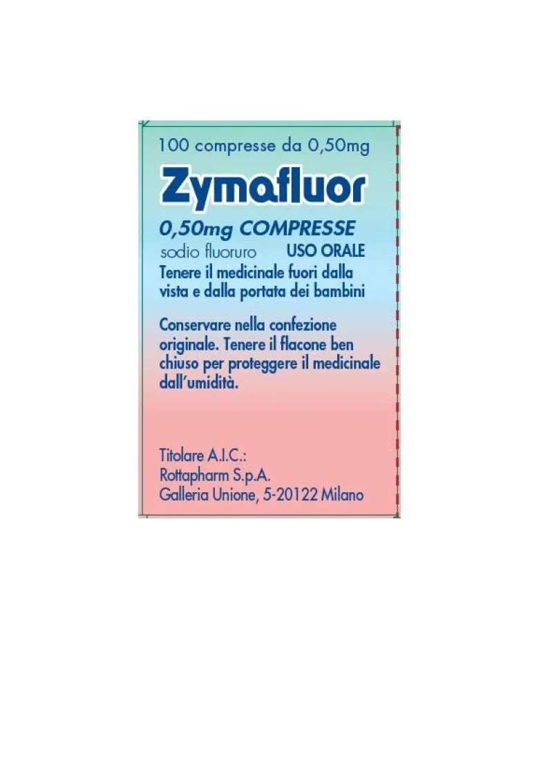 Zymafluor 0,50 mg 100 Compresse