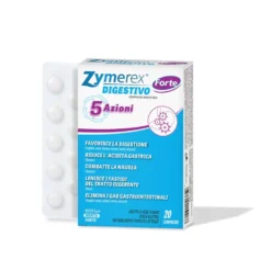 Zymerex Digestivo Forte 5 Azioni utili per la digestione 20 compresse masticabili