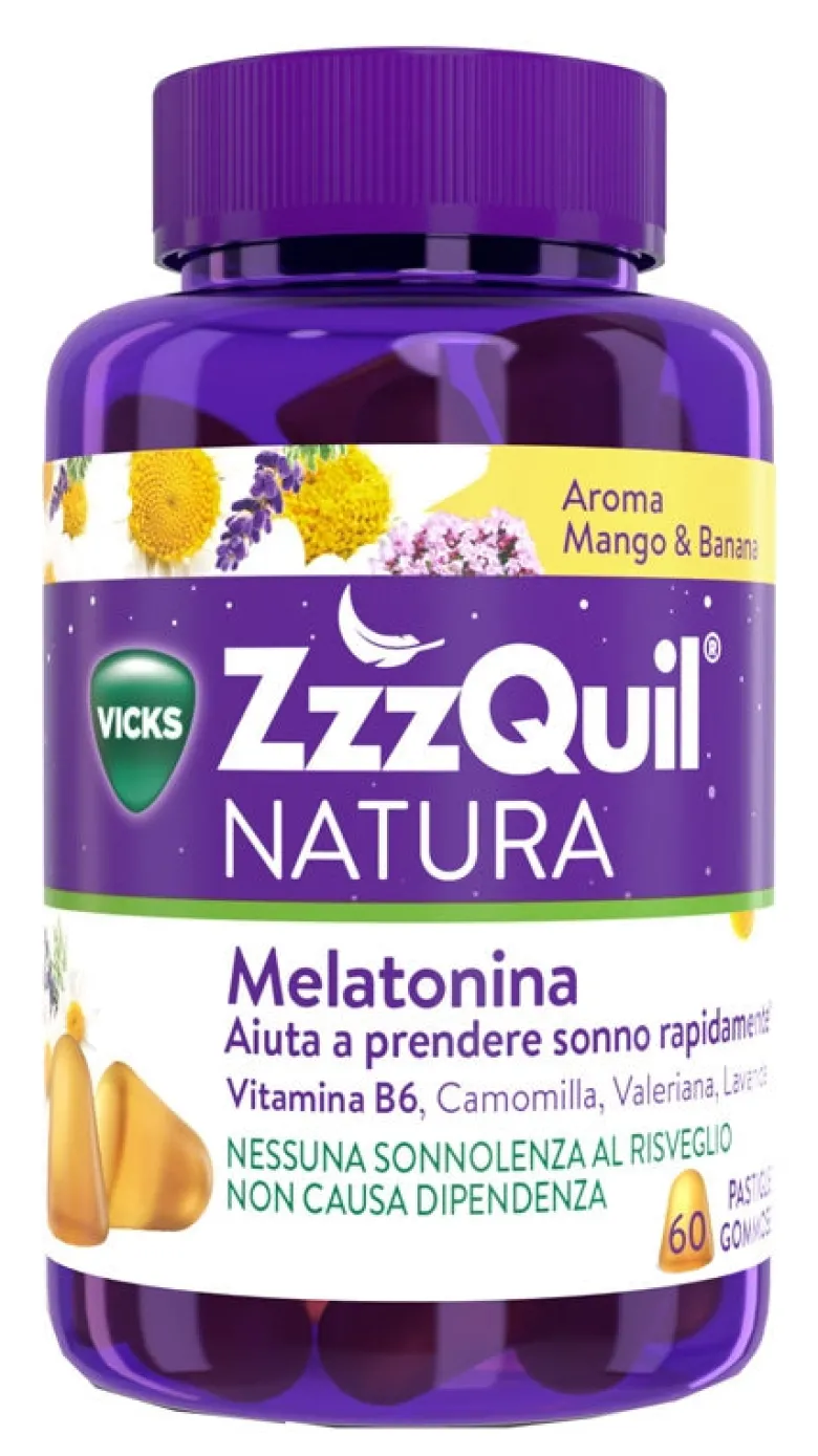 ZzzQuil NATURA 60 Gommose Mango Banana con Melatonina